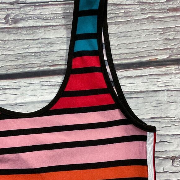 Derek Heart Womens Dress size Small Multicolor Stripe Soft Stretch Tank Sundress - Picture 5 of 10
